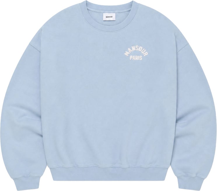 Mansour Paris College Sweater Dusty Blue