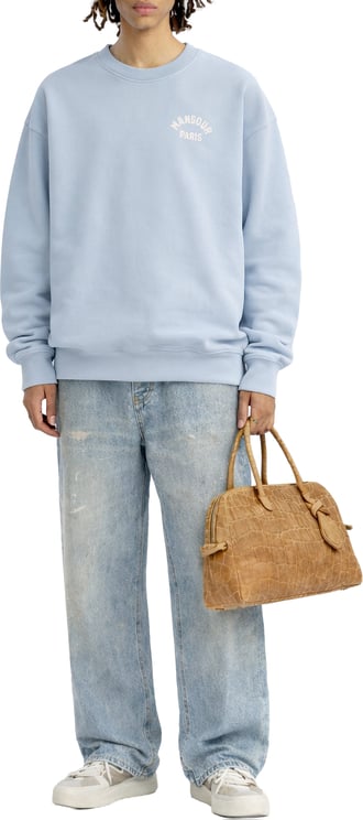 Mansour Paris College Sweater Dusty Blue