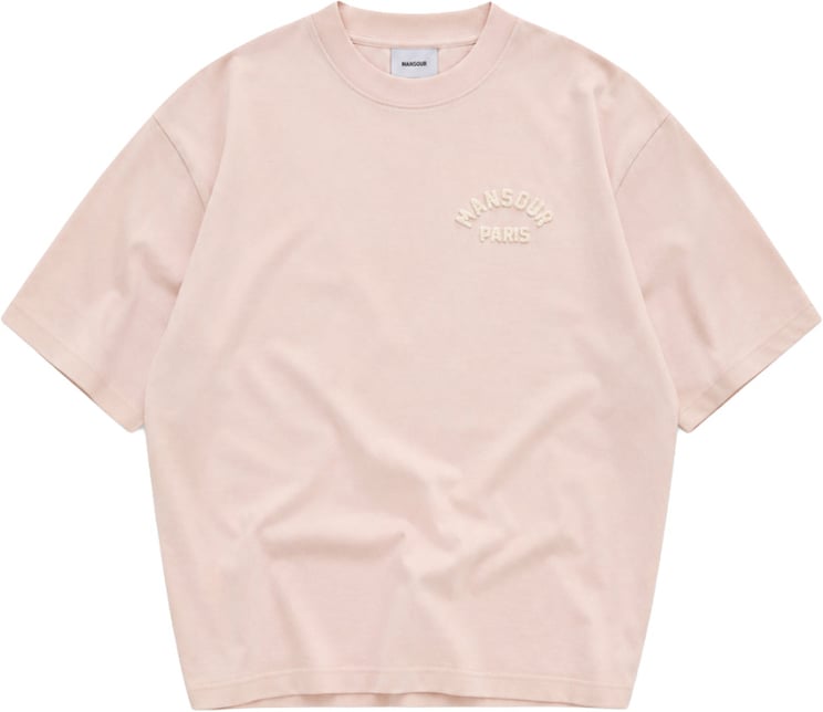 Mansour Paris College T-shirt Dusty Pink
