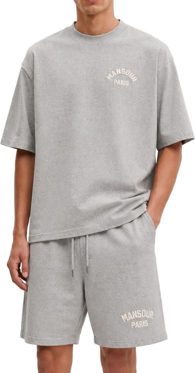 Mansour Paris College T-shirt Heather Grey