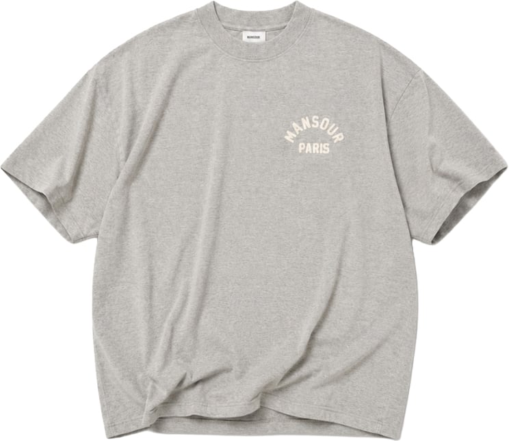 Mansour Paris College T-shirt Heather Grey