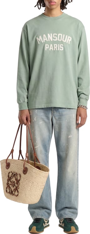 Mansour Paris College Longsleeve Green Milieu
