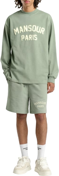 Mansour Paris College Longsleeve Green Milieu