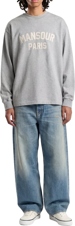 Mansour Paris College Longsleeve Heather Grey
