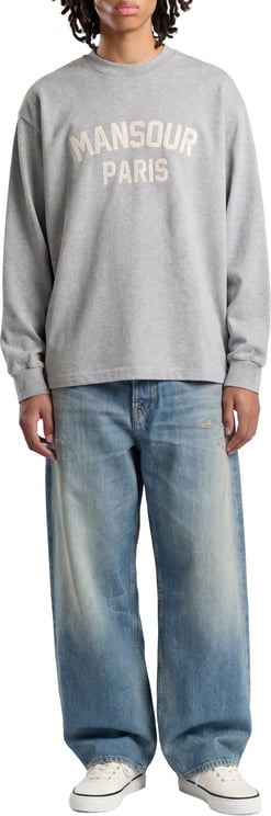 Mansour Paris College Longsleeve Heather Grey