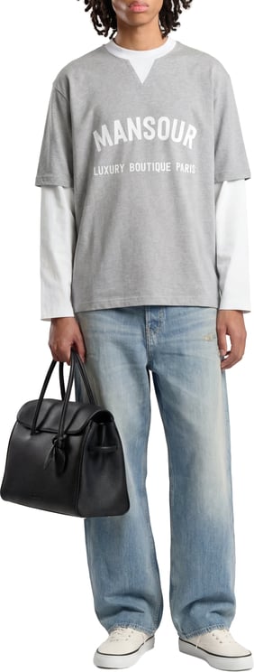 Mansour Double Sleeved Longsleeve Heather Grey