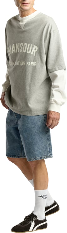 Mansour Double Sleeved Longsleeve Heather Grey