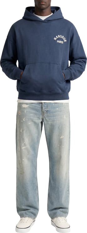 Mansour Paris College Hoodie Bariton Blue