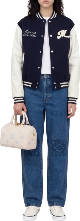 Mansour College Varsity Jacket Navy