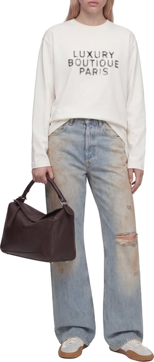 Mansour Luxury Boutique Longsleeve Vintage White