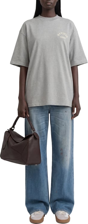 Mansour Paris College T-shirt Heather Grey