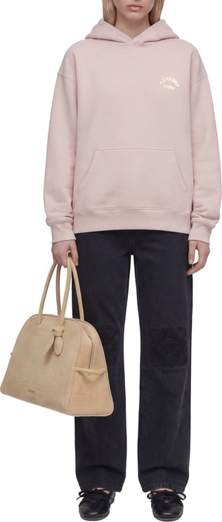 Mansour Paris College Hoodie Dusty Pink