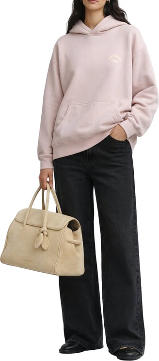 Mansour Paris College Hoodie Dusty Pink