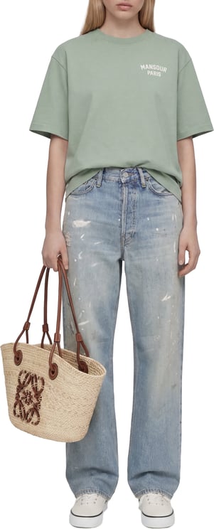 Mansour Paris College T-shirt Green Milieu