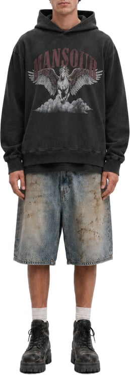 Mansour Cloud Runner Hoodie Vintage Black