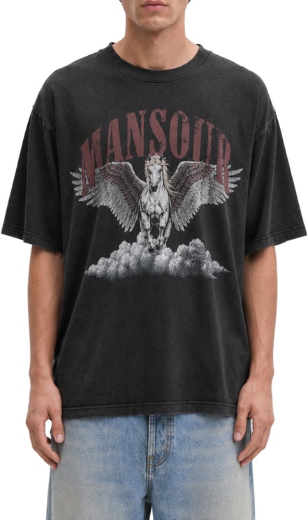 Mansour Cloud Runner T-shirt Vintage Black