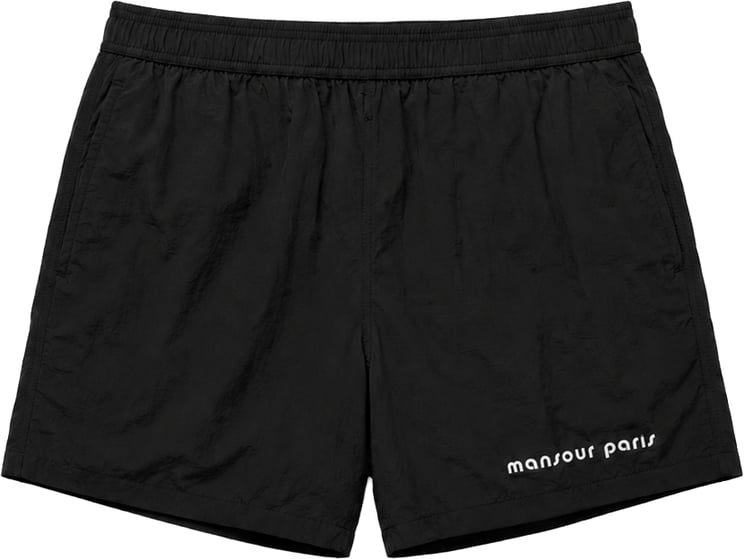 Mansour Logo Swimshort Black