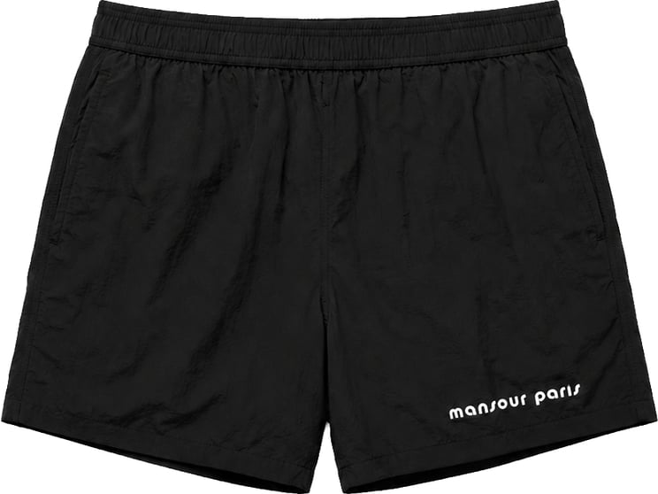 Mansour Logo Swimshort Black