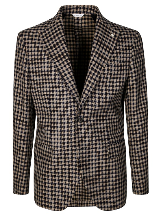 Manuel Ritz Monochrome Pied de Poule Tailored Jacket