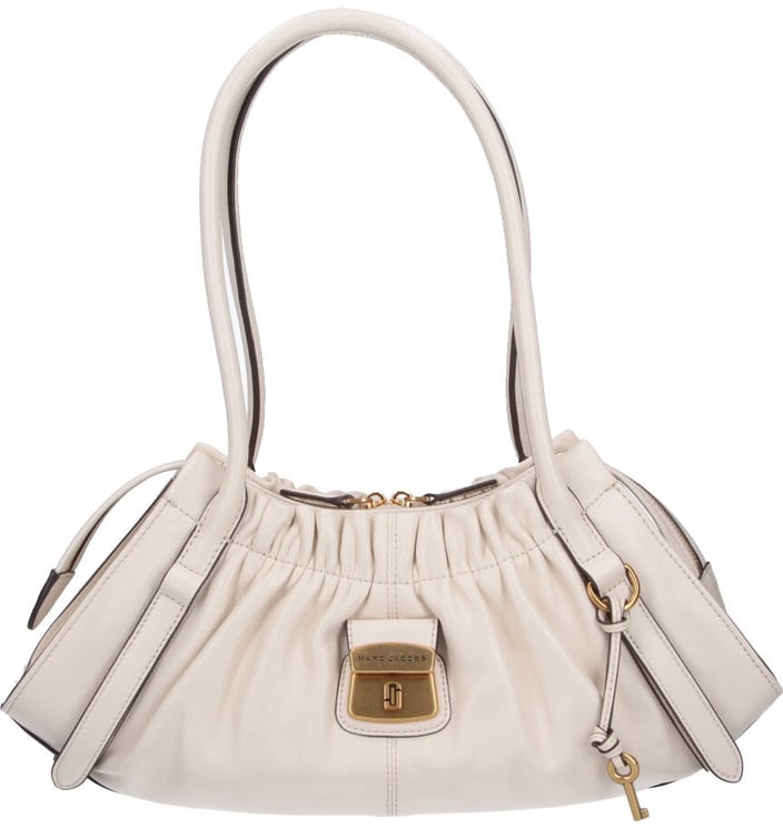 Marc Jacobs Cream The Christina Gathered Shoulder Bag