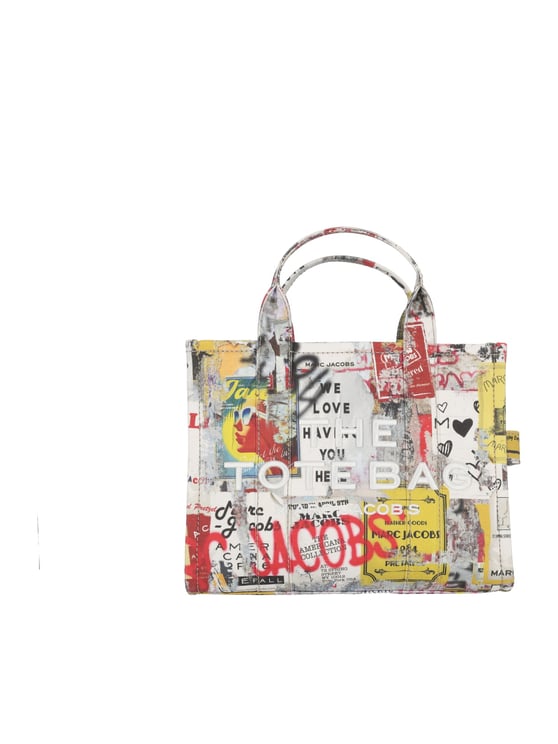 Marc Jacobs The Medium Tote Cotton Printed Tote