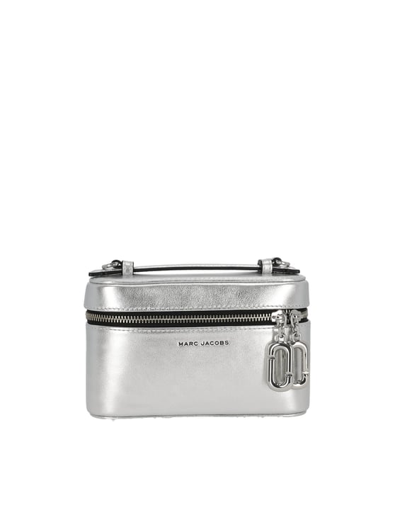 Marc Jacobs Silver The East West Vanity Leather Bag