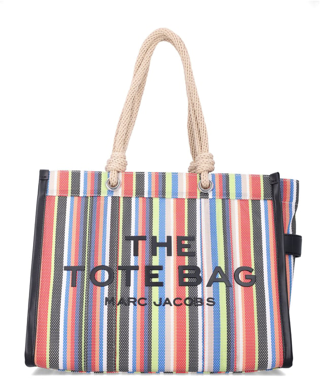 Marc Jacobs The Large Tote Market Red Multi Striped