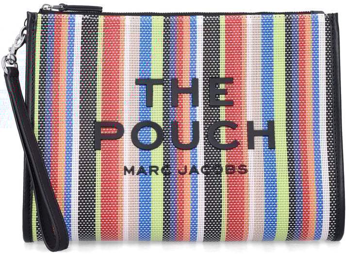 Marc Jacobs The Large Pouch Market Red Multi Striped