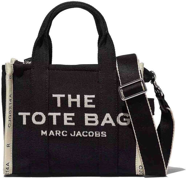 Marc Jacobs The Jacquard Small Black Tote Bag