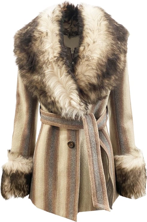 Marc Jacobs Marc Jacobs Fur Trim Coat