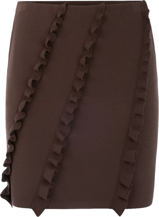 Marc Cain Marccain Rok Rokken Donkerbruin Bc 71.15 M23