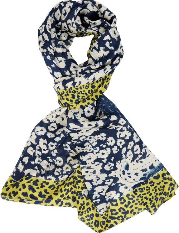 Marc Cain Marccain Sjaal Sjaals Blauw Bc B4.15 Z55
