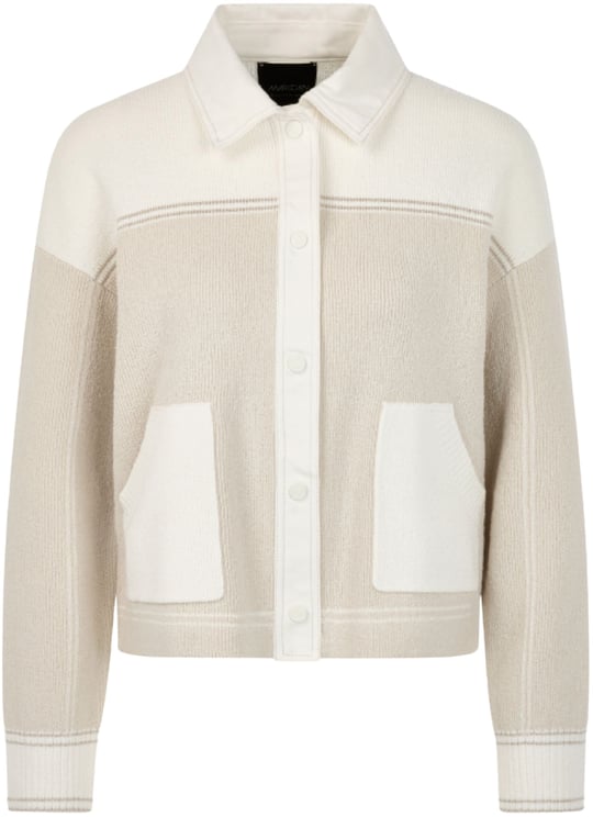 Marc Cain Marccain Cardigan Vesten Beige Bs 39.14 M53