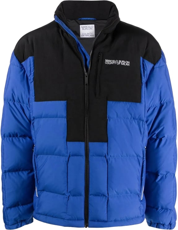 Marcelo Burlon Cross Block Logo Down Jacket