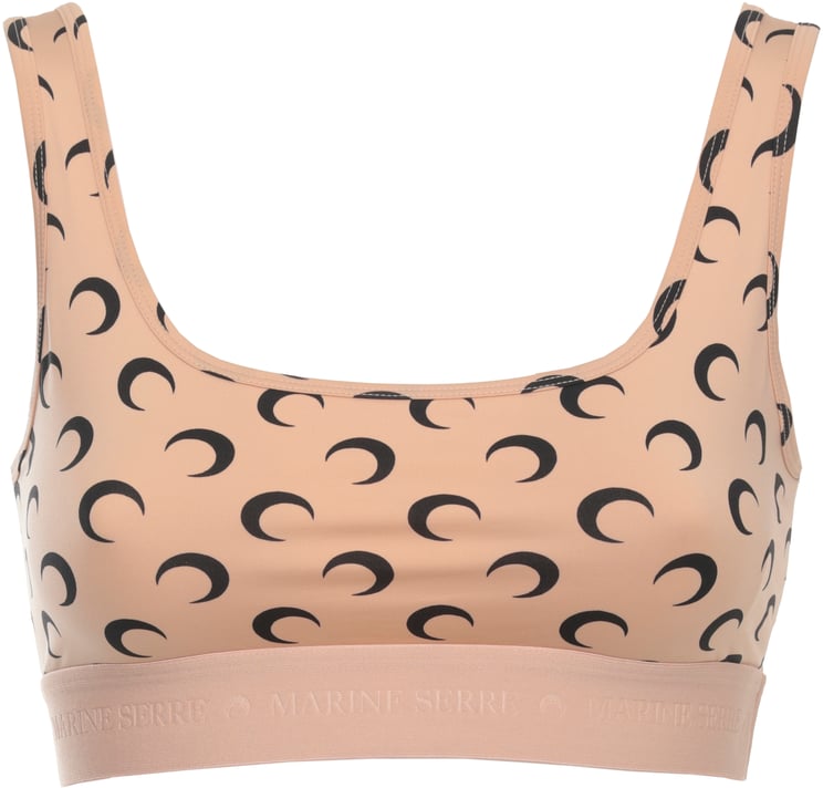 Marine Serre Top Beige