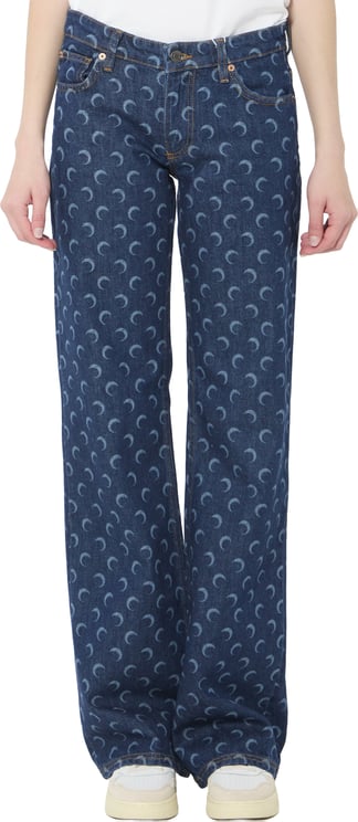 Marine Serre Midnight Bootcut jeans