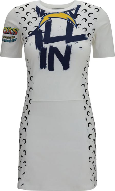 Marine Serre Marine Serre White Cotton Casual Dress