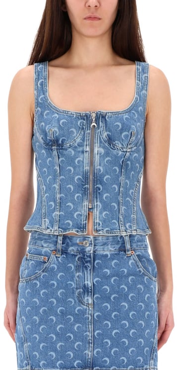 Marine Serre TOP "BUSTIER"