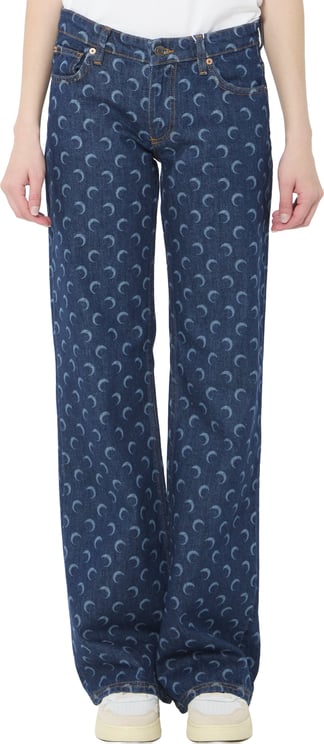 Marine Serre Midnight Bootcut jeans