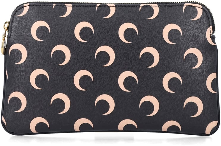 Marine Serre Moon Small Pouch Black Tan Moon