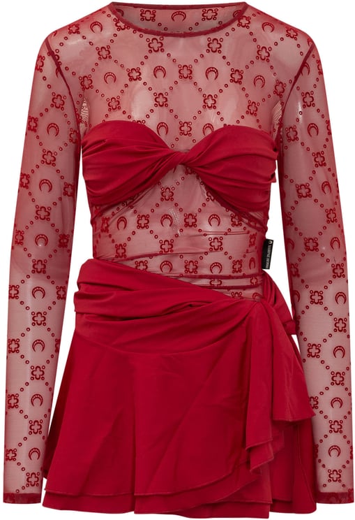 Marine Serre Moonogram Mini Dress