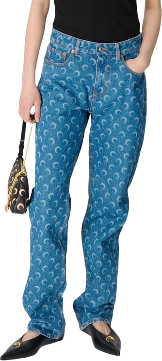 Marine Serre Jeans Azzurro