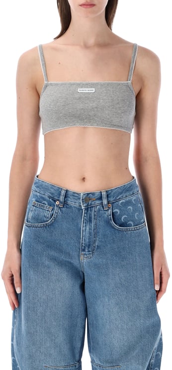 Marine Serre Cute 70'S Top Bra Grigio
