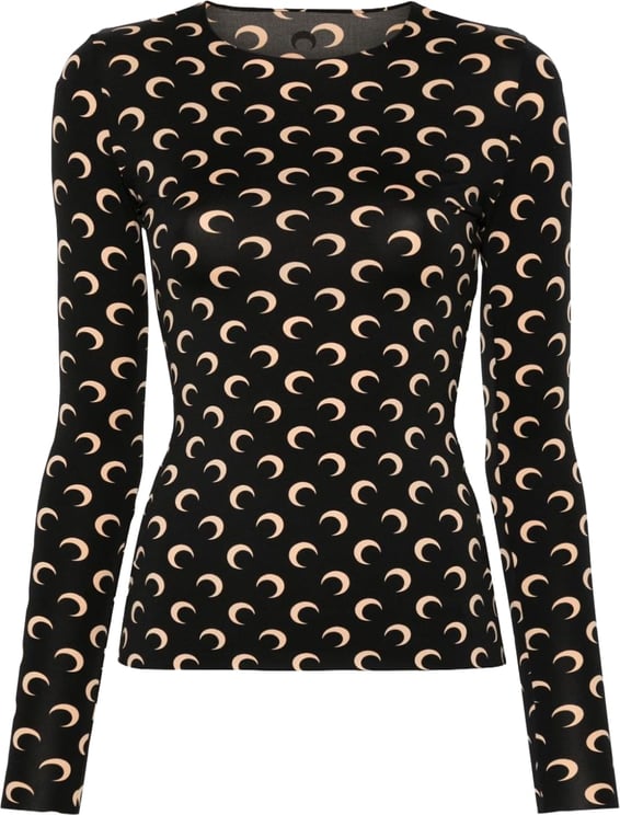 Marine Serre Top Nero