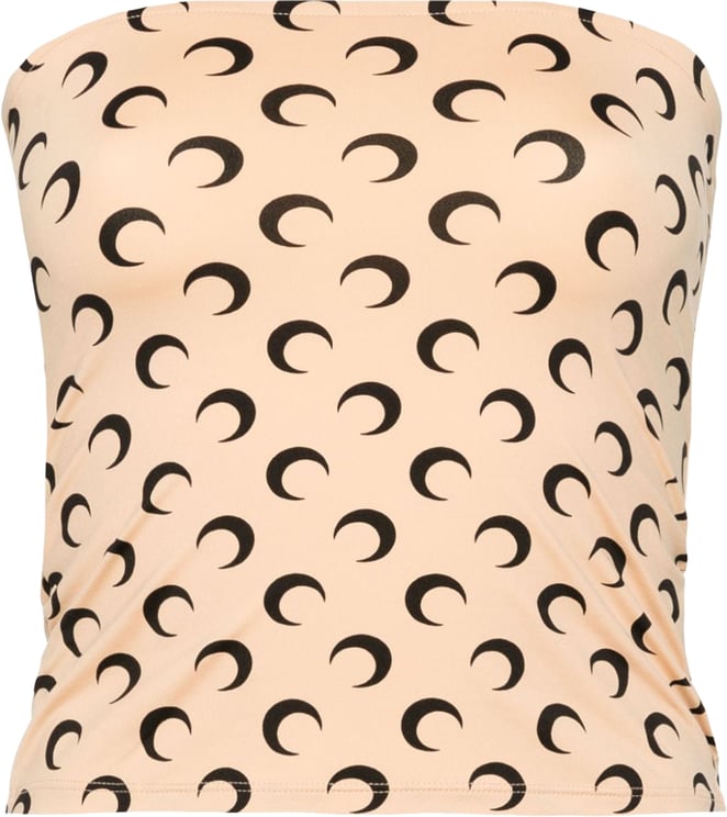 Marine Serre Top Beige