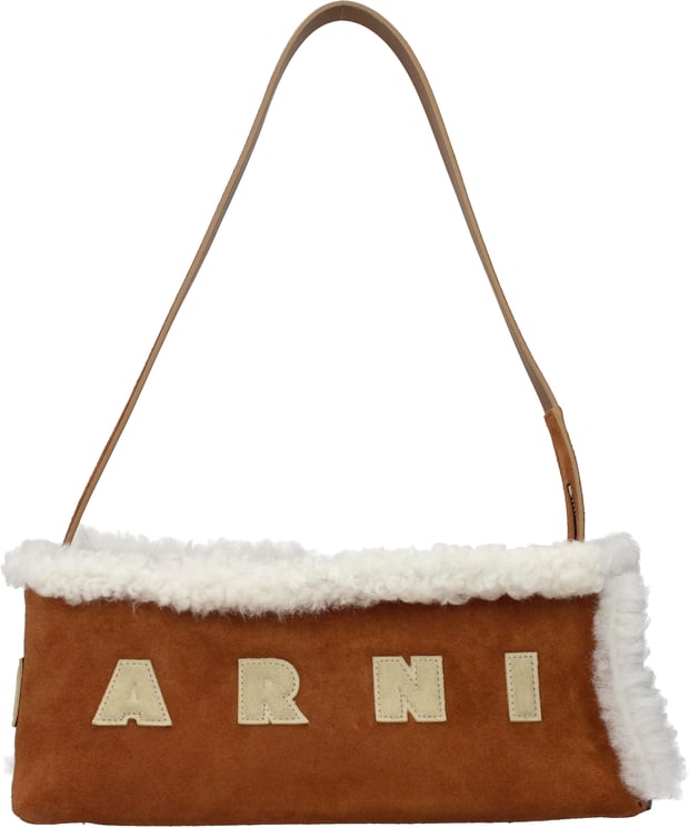Marni Marni Brown Leather Shoulder Bag