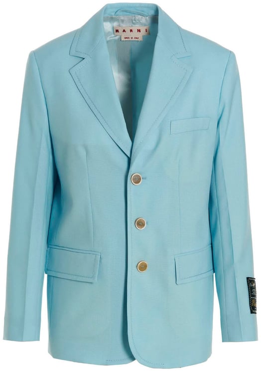 Marni Marni Blue Virgin Wool Blazer