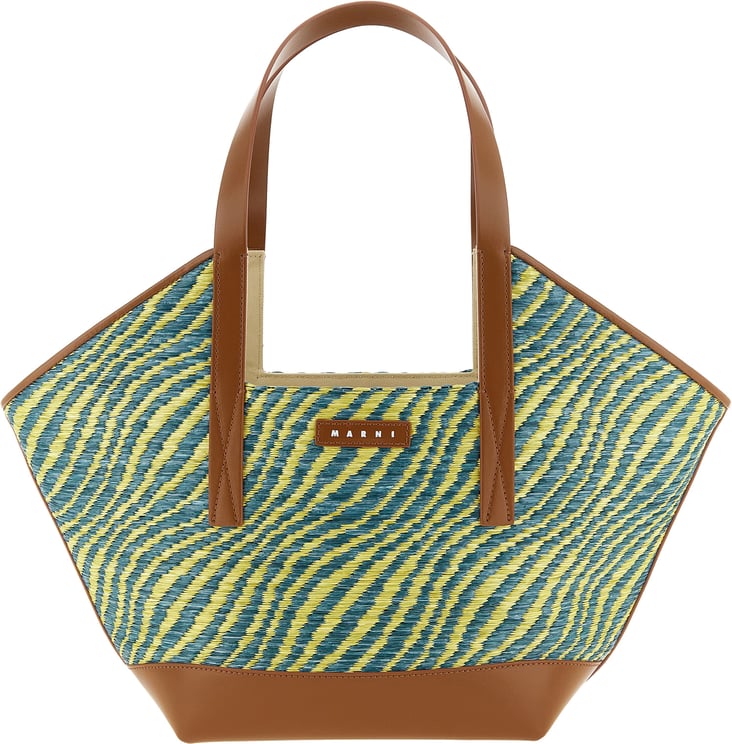 Marni Marni Bicolor Polyamide Tote Bag