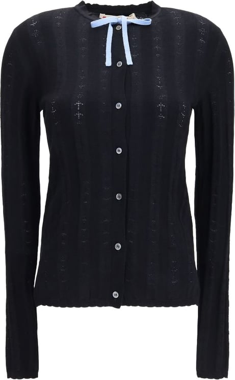 Marni Marni Black Wool Oves Aries Cardigan
