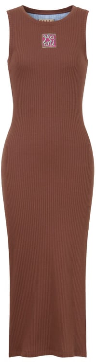Marni "MARNI FRAME" LOGO MIDI DRESS